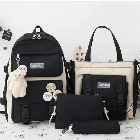 4Pcs Cute Backpack set